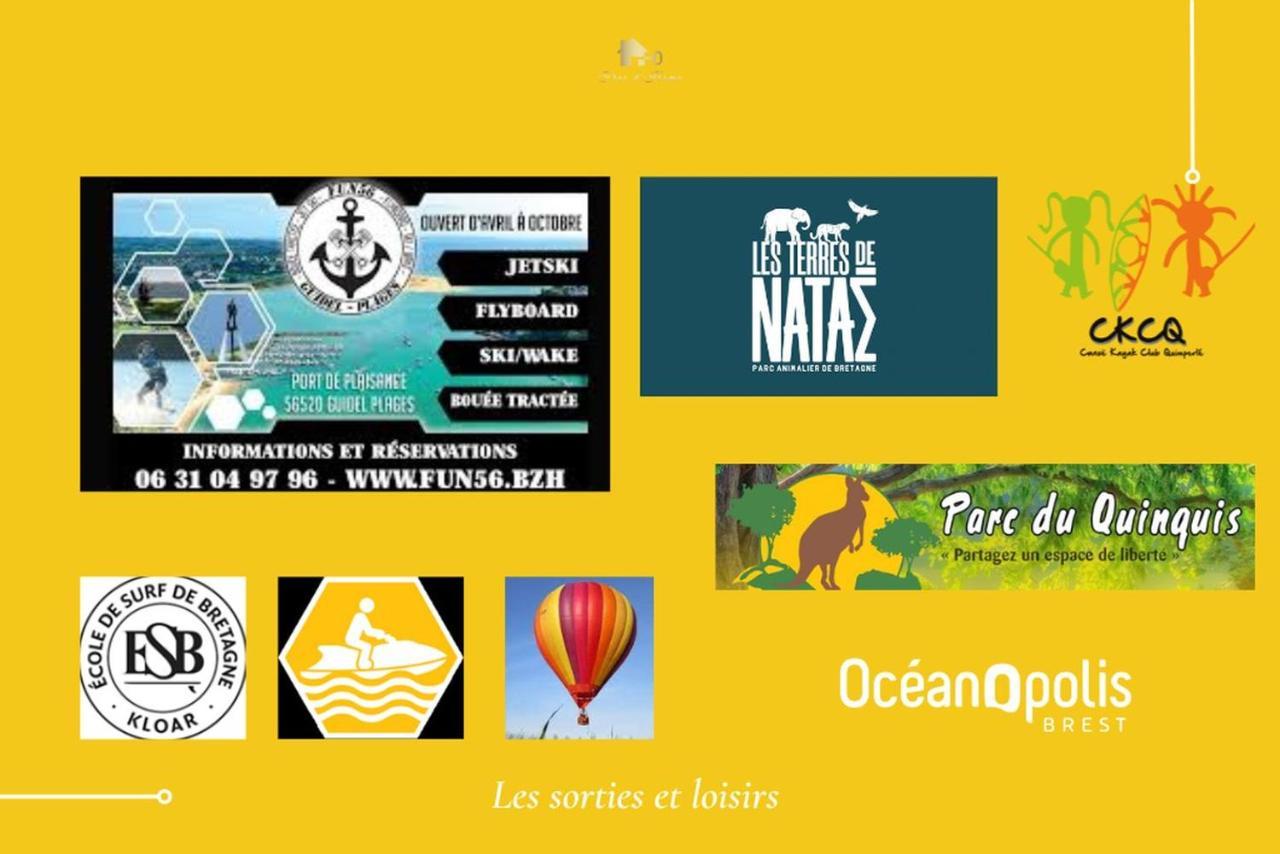Le Tiguidou, Cosy, Lumineux, 2-6 Pers, Plage 300M Moëlan-sur-Mer Eksteriør billede