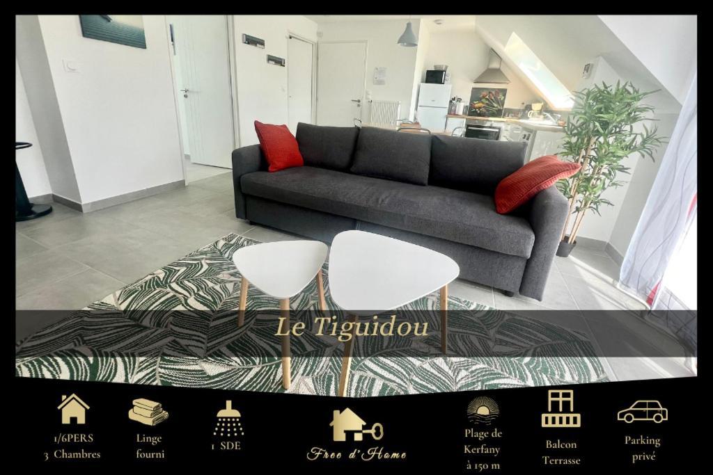 Le Tiguidou, Cosy, Lumineux, 2-6 Pers, Plage 300M Moëlan-sur-Mer Eksteriør billede